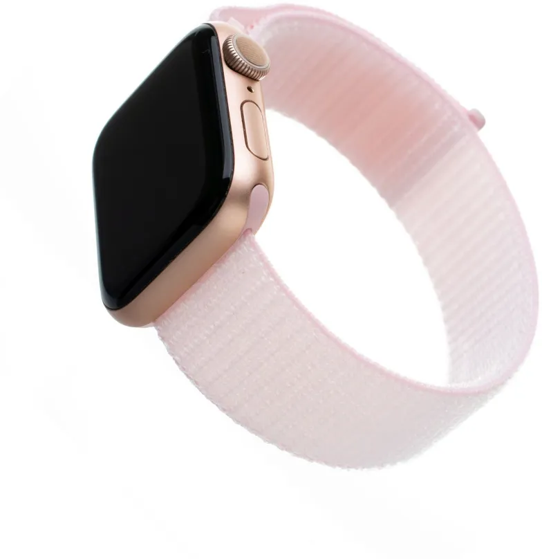 Remienok FIXED Nylon Strap pre Apple Watch 42/44/45/Ultra 49mm ružový