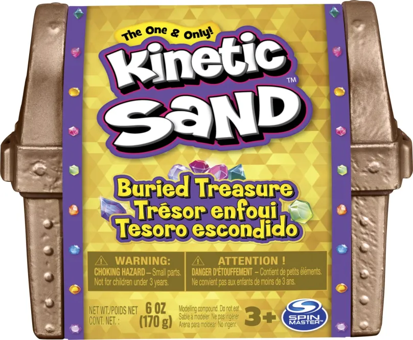 Kinetický piesok Kinetic sand Truhla s pokladom