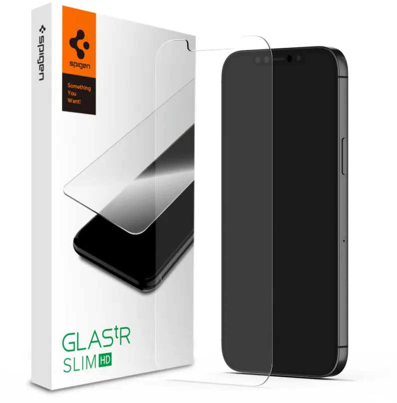 Ochranné sklo Spigen Glas TR HD 1 Pack iPhone 12 mini, pre Apple iPhone 12 mini, zaoblenie