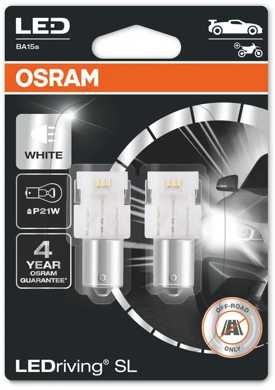 LED autožiarovka OSRAM LEDriving SL P21W Studene biela 6000K 12V dva kusy v balení