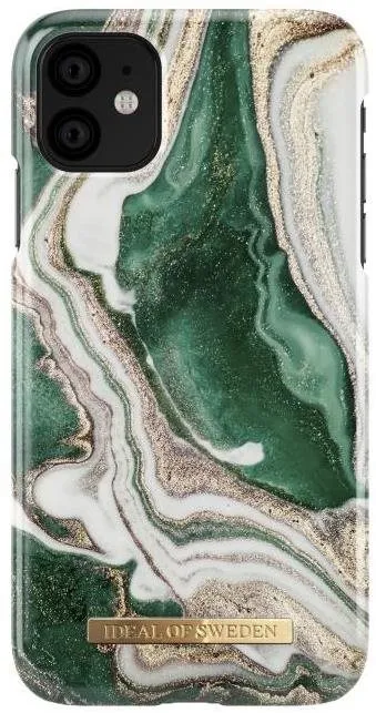 Kryt na mobil iDeal Of Sweden Fashion pre iPhone 11/XR golden jade marble