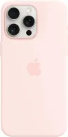 Kryt na mobil Apple iPhone 15 Pro Max Silikónový kryt s MagSafe svetlo ružový