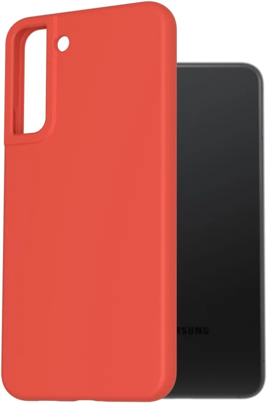 Kryt na mobil AlzaGuard Premium Liquid Silicone Case pre Samsung Galaxy S22 Plus červené