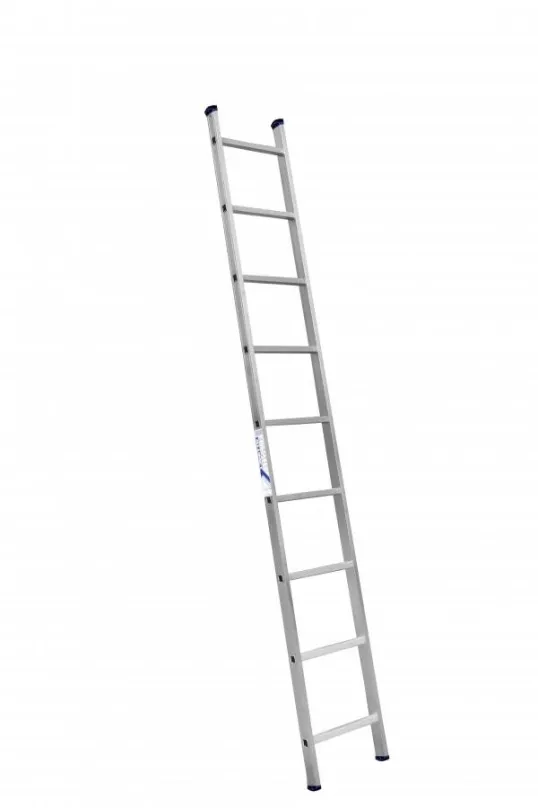 Rebrík Alumet, príložný rebrík, 9 priečok, 33 x 253 cm, max. 150 kg