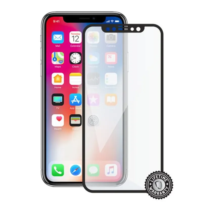 Ochranné sklo Screenshield APPLE iPhone X / XS na displej black