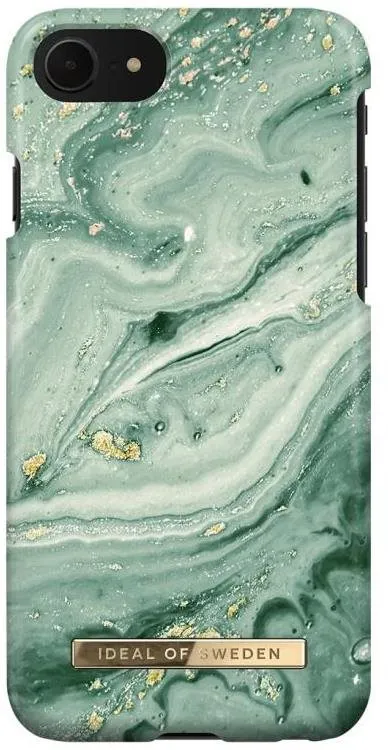 Kryt na mobil iDeal Of Sweden Fashion pre iPhone 8/7/6/6S/SE (2020/2022) mint swirl marble