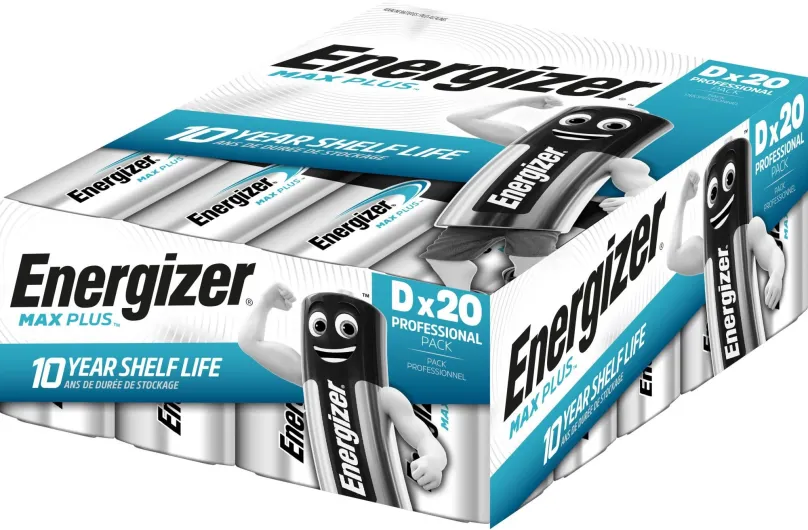 Jednorazová batéria Energizer MAX Plus Professional D 20pack