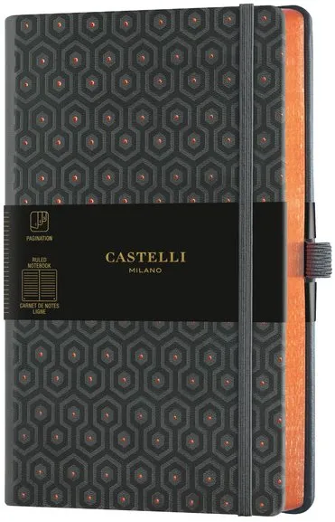 Zápisník CASTELLI MILANO Copper&Gold Honey, veľkosť M Orange