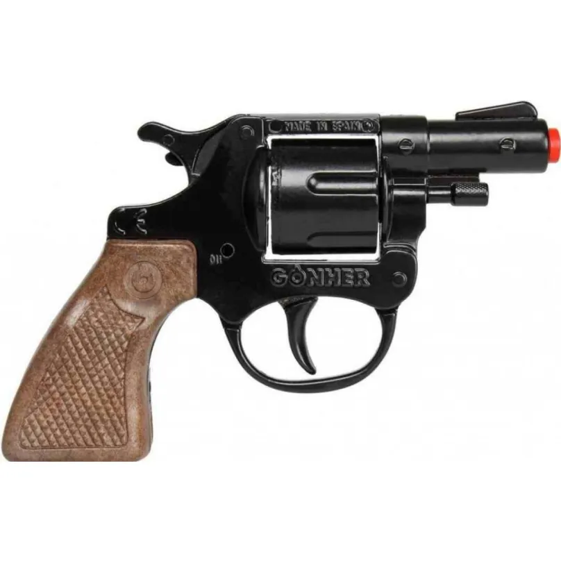 Gonher Policajný revolver kov čierny 8 rán