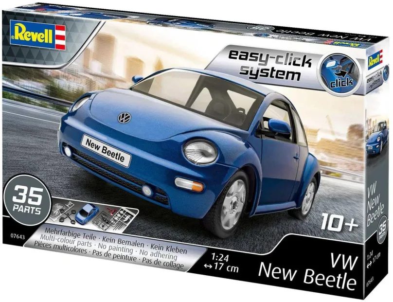 Model auta EasyClick auto 07643 - VW New Beetle, mierka 1 : 24, civilné auto, realistické