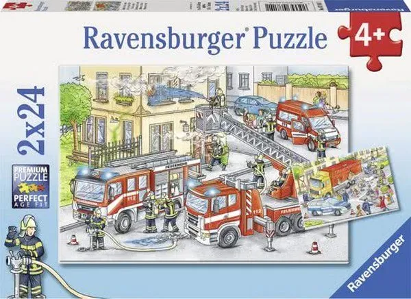 Puzzle Ravensburger 78141 Hasiči, 48 dielikov v balení, téma polícia a hasiči, vhodné od 4