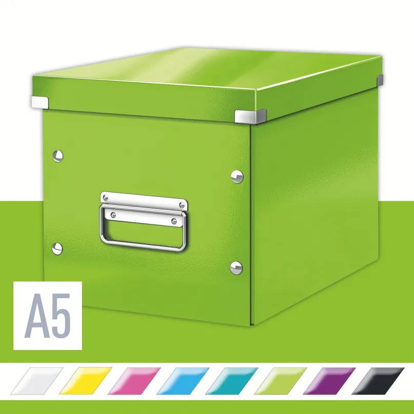Archivačná krabica LEITZ WOW Click & Store A5 26 x 24 x 26 cm, zelená