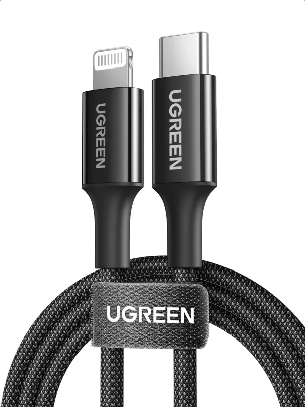 Dátový kábel UGREEN USB-C to Lightning Cable 1m (Black)