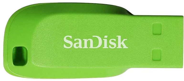 Flash disk SanDisk Cruzer Blade elektricky zelená