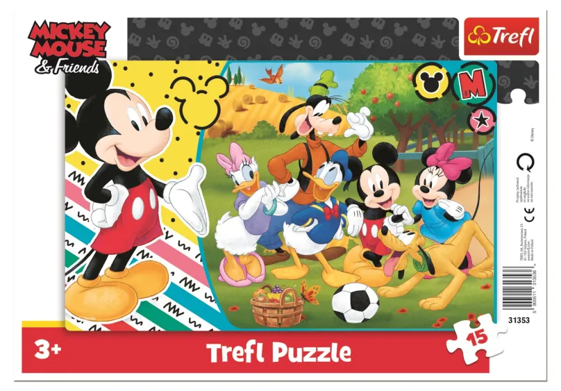 TREFL Puzzle Mickey Mouse na vidieku 15 dielikov