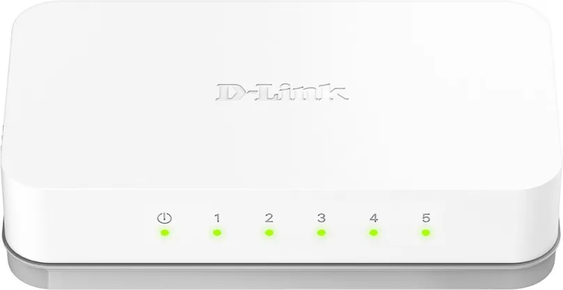 Switch D-Link GO-SW-5E, desktop, 5x RJ-45, prenosová rýchlosť LAN portov 100 Mbit, rozmery