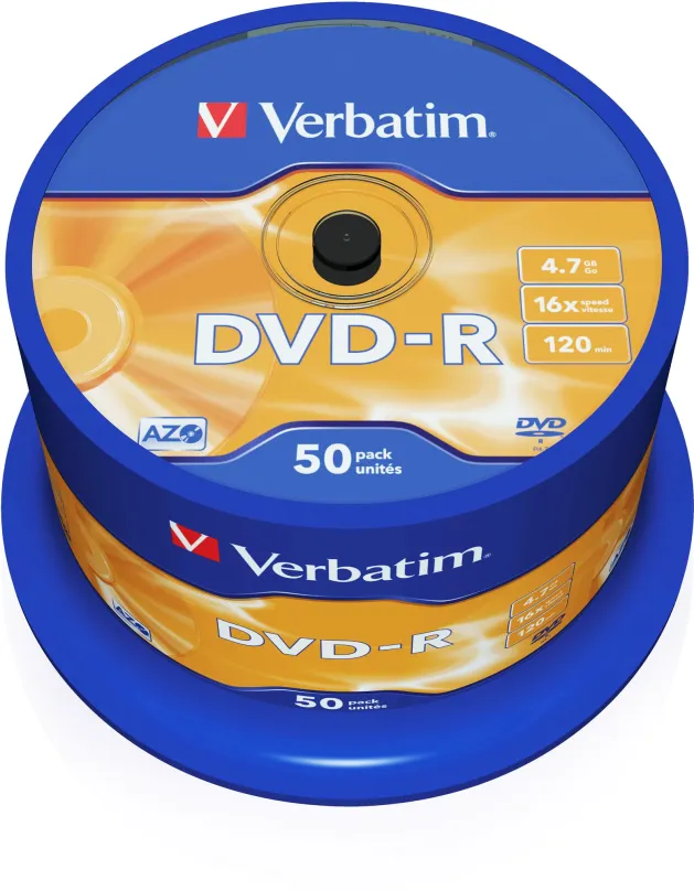 Médiá VERBATIM DVD-R AZO 4,7 GB, 16x, spindle 50 ks