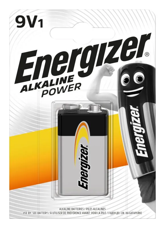 Jednorazová batéria Energizer Alkaline Power 9V 6LR61, 1ks