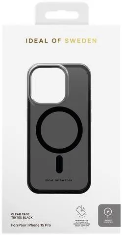 Kryt na mobil iDeal Of Sweden Ochranný kryt Clear Case s Magsafe pre iPhone 15 Pro Tinted Black