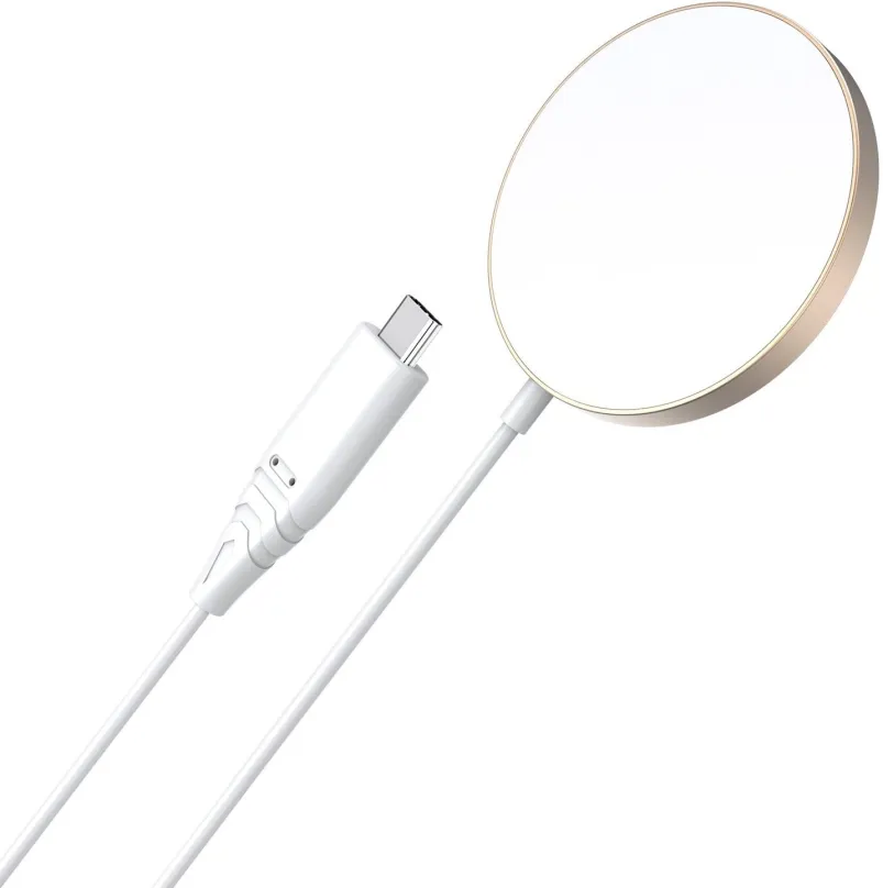MagSafe bezdrôtová nabíjačka ChoeTech 15W Removable Wireless MagSafe Charger for iPhone12/13/14, gold