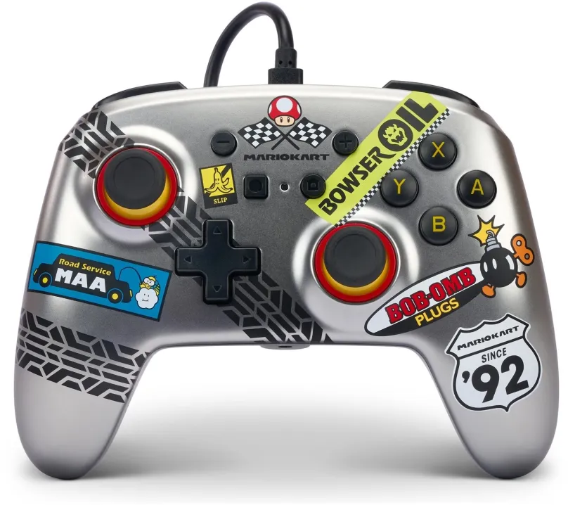 Gamepad PowerA Enhanced Wired Controller - Mario Kart - Nintendo Switch, pre Nintendo Swit