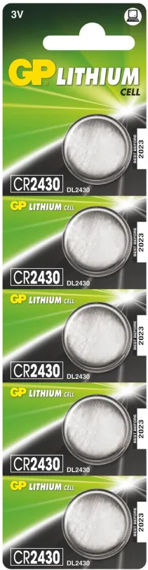 Gombíková batéria GP CR2430 5ks