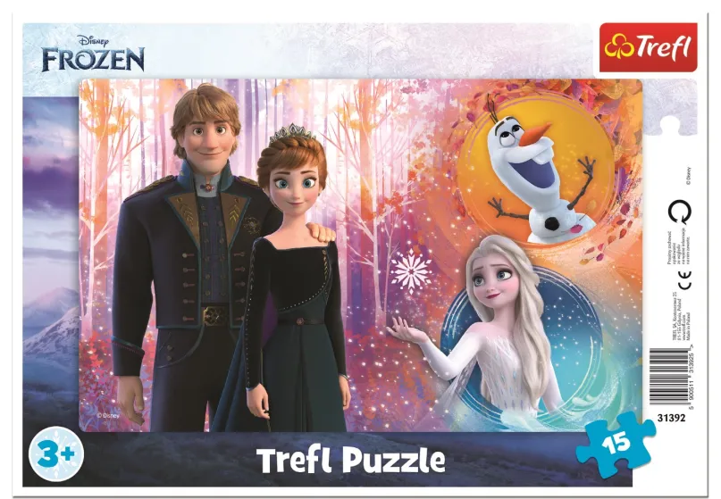 TREFL Puzzle Ľadové kráľovstvo: Šťastné spomienky 15 dielikov