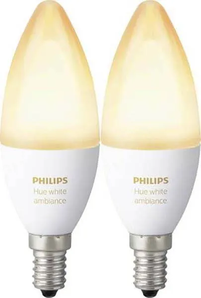 LED žiarovka Philips Hue White Ambiance 6W E14 set 2ks