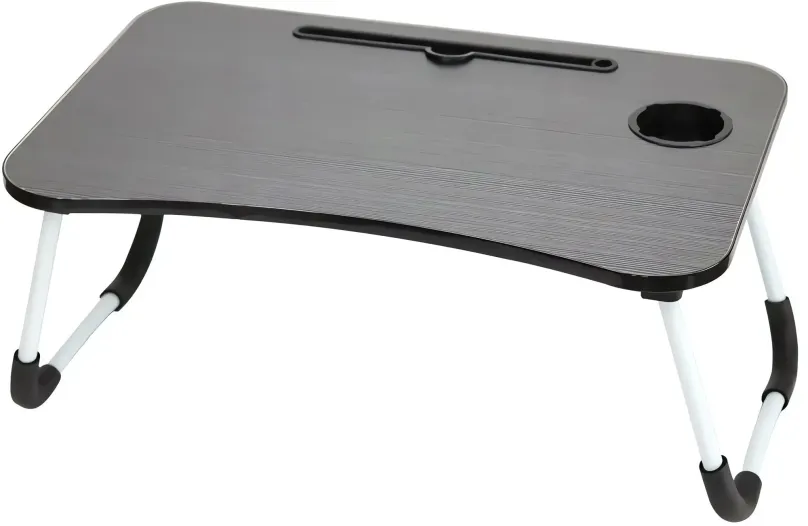 Stolík na notebook Verk 06230 Skladací stolík pod notebook 28 x 60 x 40 cm čierny