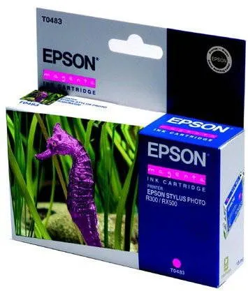 Cartridge Epson T0483 purpurová, pre tlačiarne Epson Stylus Photo R200, R220, R240, R300,