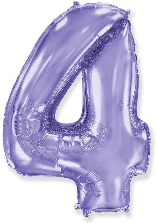 Balóniky Balón fóliový číslica fialová - lila 102 cm - 4