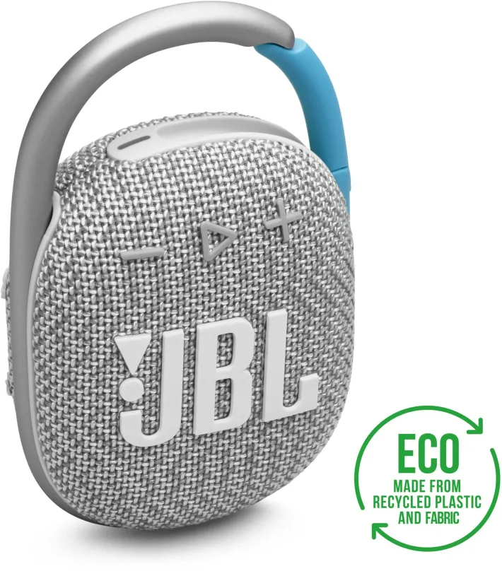 Bluetooth reproduktor JBL Clip 4 ECO biely