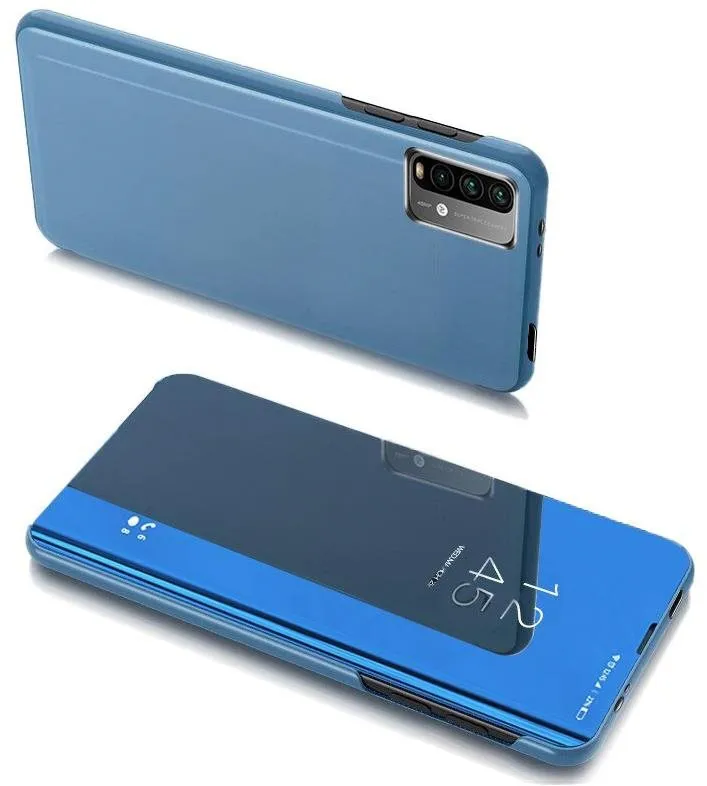 Puzdro na mobil Clear View knižkové puzdro na Xiaomi Poco M3 / Redmi 9T, modré