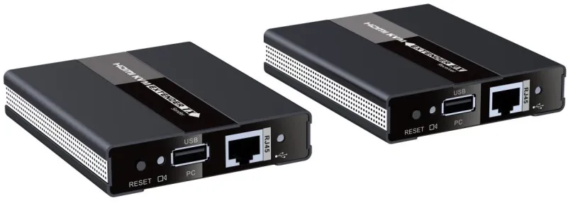 Extender PremiumCord HDMI extender s USB na 60m cez jeden kábel Cat5 / 6, bez meškania