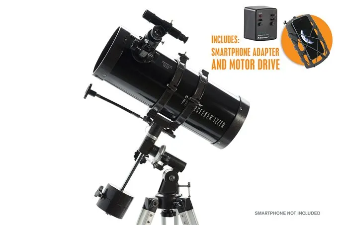 Teleskop Celestron PowerSeeker 127/1000mm EQ, zrkadlový, priemer objektívu 127 mm, ohnisko