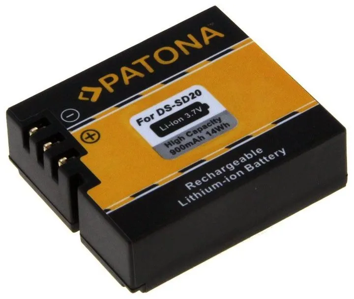 Batérie pre kameru Paton pre Rollei DS-SD20 900mAh Li-Ion