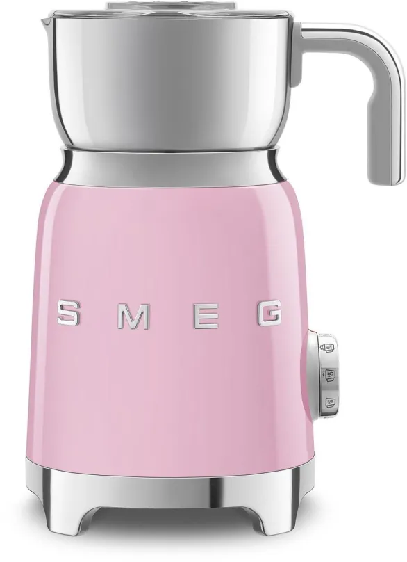 Šľahač mlieka SMEG 50's Retro Style 0,6l ružový