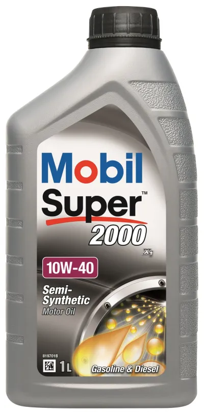 Motorový olej Mobil Super 2000 X1 10W-40 1l, 10W-40, polosyntetický, API CF, ACEA A3, B3,
