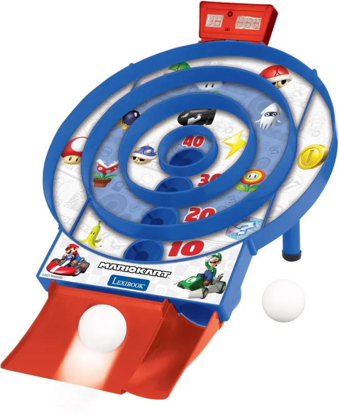Interaktívna hračka Lexibook Elektronická hra s LCD displejom a 2 loptičkami Mario Kart