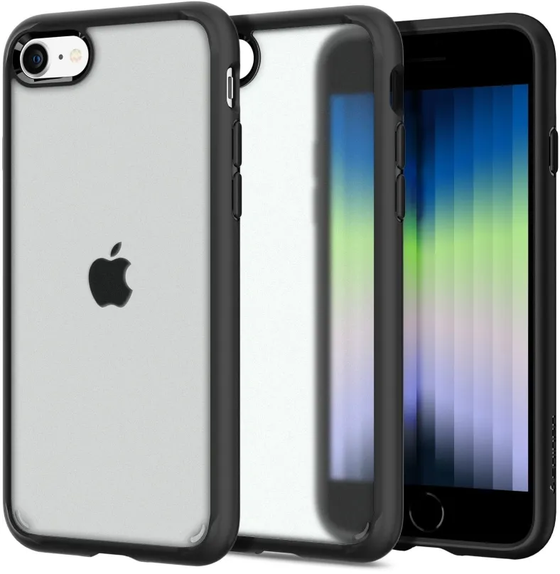 Kryt na mobil Spigen Ultra Hybrid Frost Black iPhone SE 2022/2020/8/7, pre Apple iPhone 7,