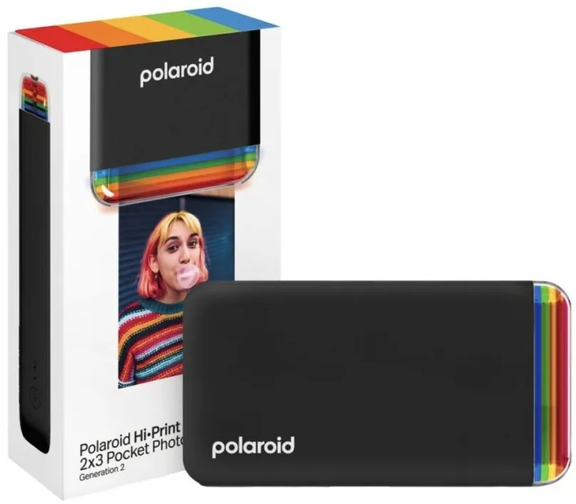 Termosublimačná tlačiareň Polaroid Hi-Print 2x3 Pocket Photo Printer Generation 2 Black