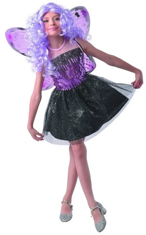 Kostým Šaty na karneval - motýľ, 110 - 120 cm