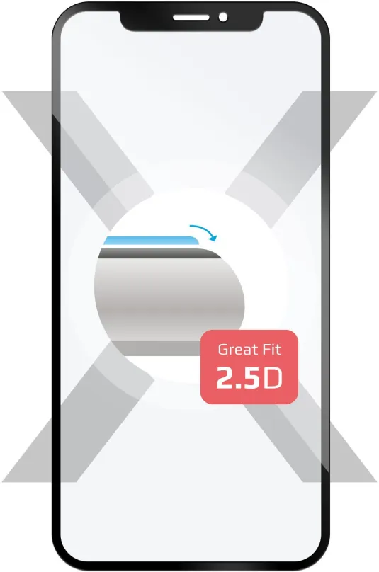 Ochranné sklo FIXED Full-Cover pre Xiaomi Mi Mix 2 čierne