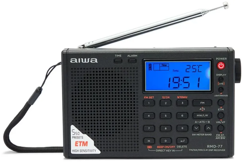 Rádio AIWA Rádio so slúchadlami do uší RMD-77