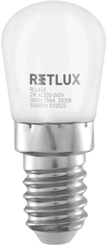 LED žiarovka RETLUX RLL 454 E14 2W T26 fridge WW