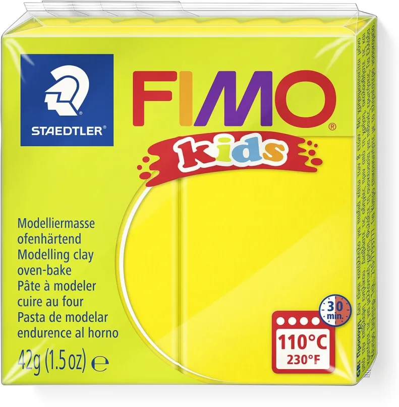 Modelovacia hmota FIMO kids 8030 42g žltá