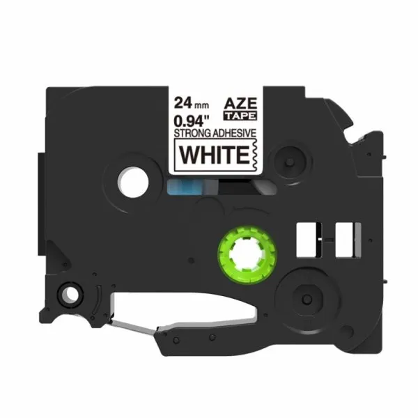 TZ páska Brother TZe-S251, biela a čierna, 24mmx8m, extra adhezívna a laminovaná
