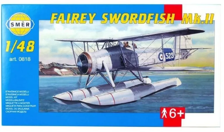 Model lietadla Smer Model Kit 0818 lietadlo - Fairey Swordfish Mk.II