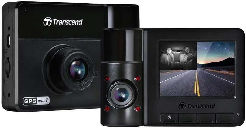 Kamera do auta Transcend DrivePro 550B, duálna, so snímačom CMOS 1/2,8", uhol záberu