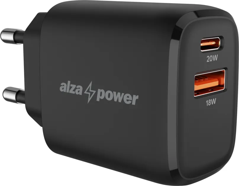 Nabíjačka do siete AlzaPower A100 Fast Charge 20W čierna